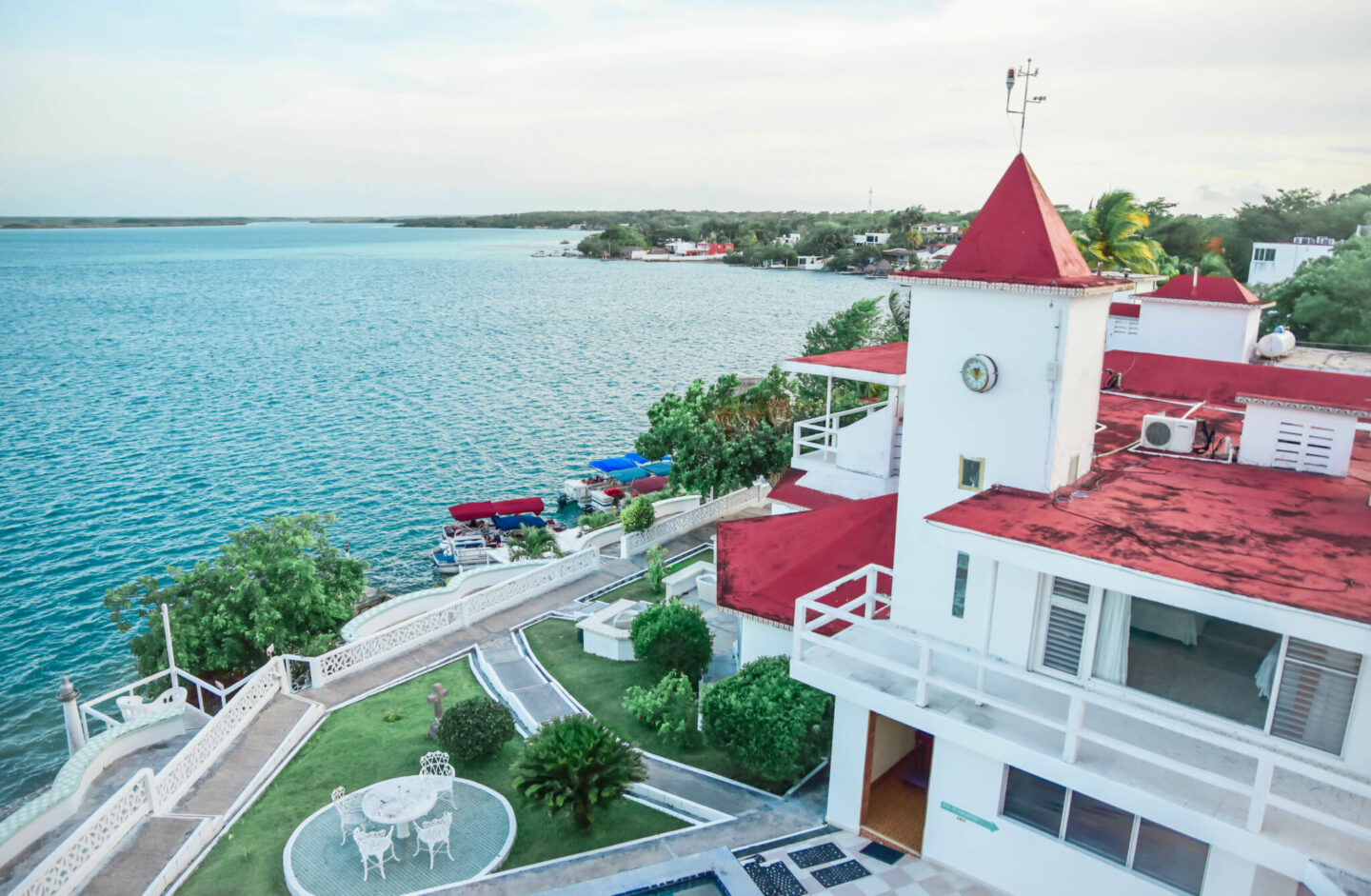 point de vue à Bacalar, voyage au Mexique